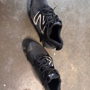 Black Men's Size M 10.5 (W 11.5) New Balance Freeze 4.0 Low Top Molded Cleats (Used)