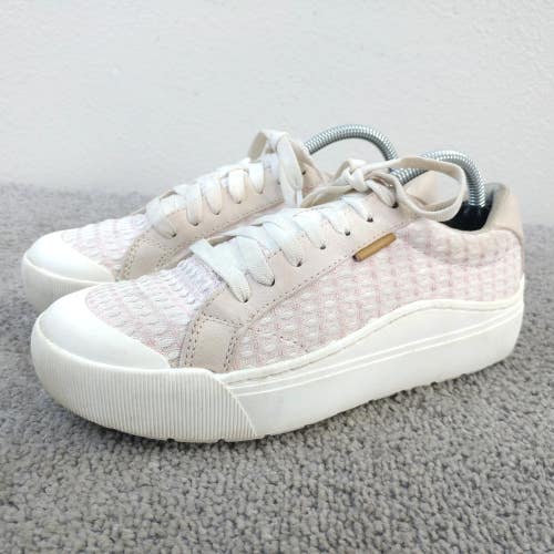 Dr Scholls Womens Time Off Sneakers Size 6 Shoes White Pink Platform Lace Up