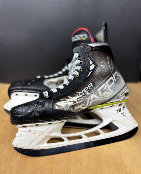 Bauer Vapor Hyperlite Hockey Skates w/ Upgraded Steel - Senior 8 (Good Condition)