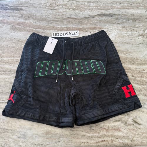 Nike Air Jordan Howard University Corduroy Shorts HJ5954-010 Black Red Size XL
New With Tags
