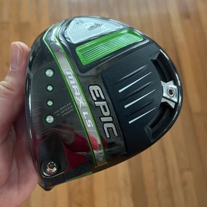 LH Callaway TOUR ISSUE EPIC Max LS 9* Degree Driver Head Only Left Handed