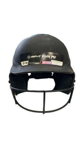 Used RIP-IT RIP-IT Batting Helmet w/Mask Black SM 11859-S000028354