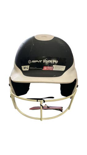 Used RIP-IT RIP-IT HELMET Batting Helmet w/Mask White MD 11859-S000028353