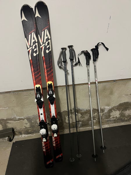 2012 Atomic Vario Carbon 164 cm All Mountain Skis With Bindings (Used)