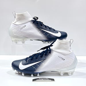 Size 13 Nike Vapor Untouchable Pro 3 Football Cleats White Navy Blue AO3021-102