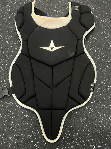 Used All Star CHEST PROTECTOR Catchers Chest Protector Black Intermed 11849-S000036590