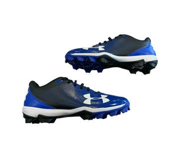 Used Under Armour AUTHENTIC BB/SB Cleats White/Black/Royal Senior 9.5 11873-C000231892