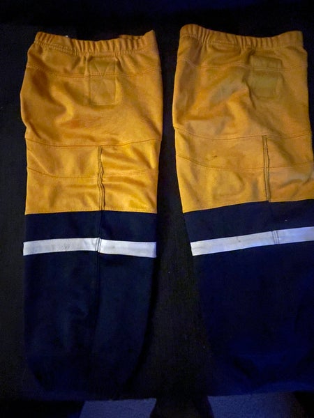 Blue & Gold Youth Large Bauer Socks (Used)