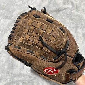 Brown Rawlings Mark of a Pro LH Pitcher's Baseball Glove 12.5" (Used)