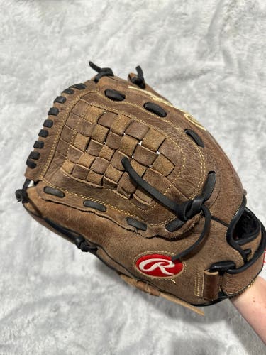Brown Rawlings Mark of a Pro LH Pitcher's Baseball Glove 12.5" (Used)