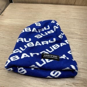 Subaru Logo All Over Print Blue Beanie New Blue Subaru Of Bend OR