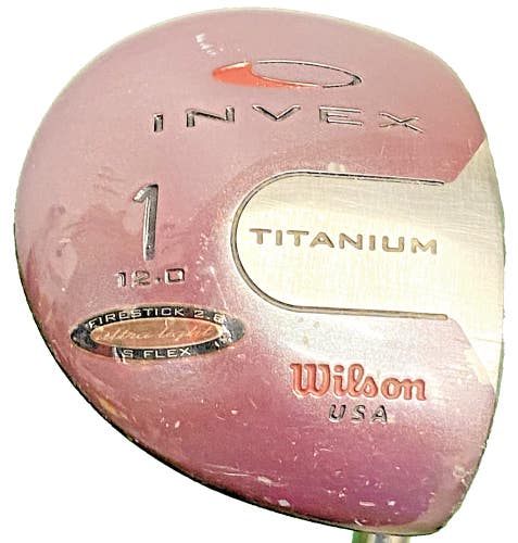 Wilson Invex Titanium Driver 12* Men's RH Firestick 2.8 Stiff Graphite 44" HC