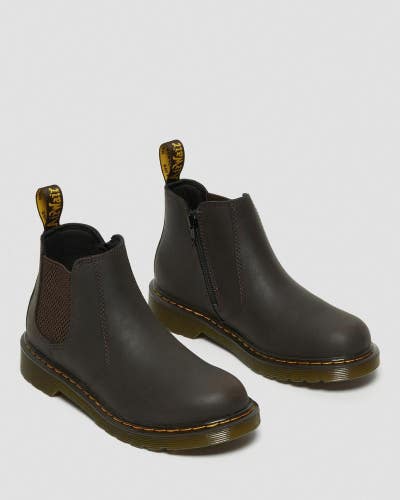 Dr. Martens 2976 Boots Kids 5 Wildhorse Leather Round Toe Ankle Chelsea RHS7475