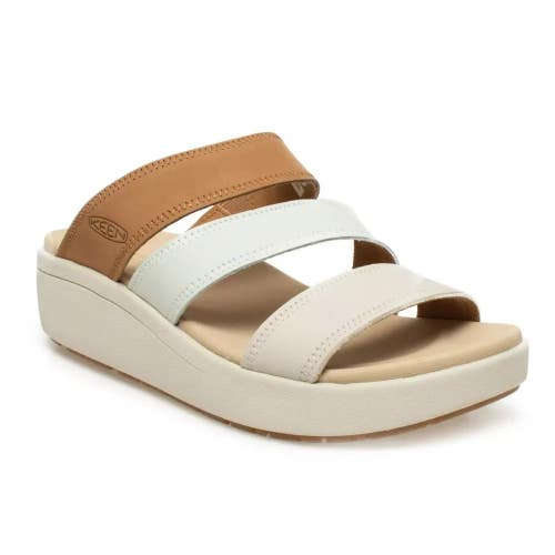 KEEN Ellecity 1027269 Sandals Women's US 10.5 Multicolor Leather Slides HTAT356