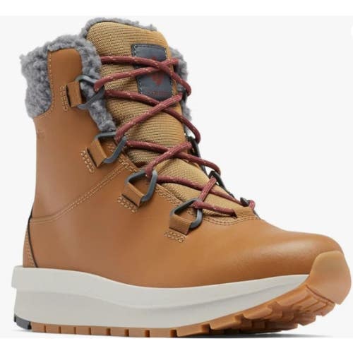 Columbia Moritza 2005041-286 Women's 9.5 Brown Leather Waterproof Boots RHS7489