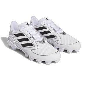 Adidas Purehustle 3 Mid IG7139 Womens US 5.5 White Black Softball Cleats HTAT439