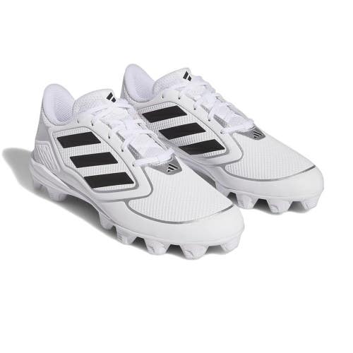 Adidas Purehustle 3 Mid IG7139 Womens US 5.5 White Black Softball Cleats HTAT439