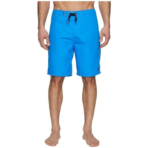Hurley One And Only 2.0 Boardshorts Men's 42 Blue Drawstring Swimwear JDM2749
