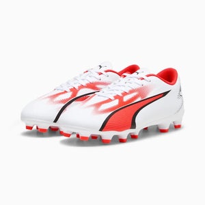 Puma Ultra Play 107530-01 Kids US 6.5 White Black FG/AG Football Boots RHS7486