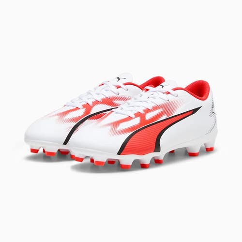 Puma Ultra Play 107530-01 Kids US 6.5 White Black FG/AG Football Boots RHS7486