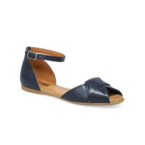 Miz Mooz Kendria Sandal Womens EU 41 Black Leather Ankle Strap Shoes HAWK2166