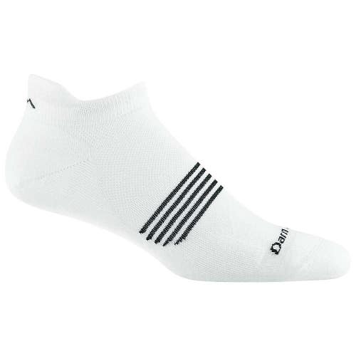 Darn Tough Element Socks Men's Large White Merino Wool Cushion No Show JDM2328