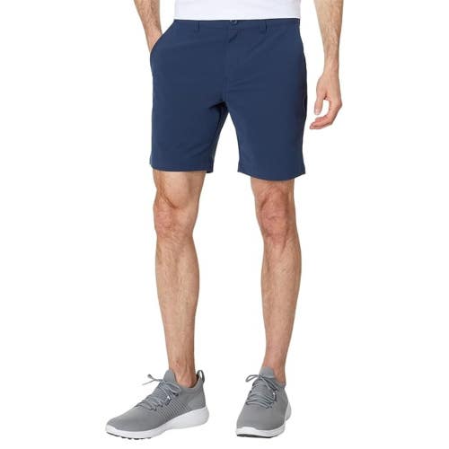 TravisMathew Tech Chino Shorts Men's 36 Dress Blue Stretch Flat Front JDM2332