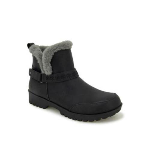 JBU By Jambu Finland Boots Women's US 7 Black Faux Fur Ankle Bootie HAWK2401