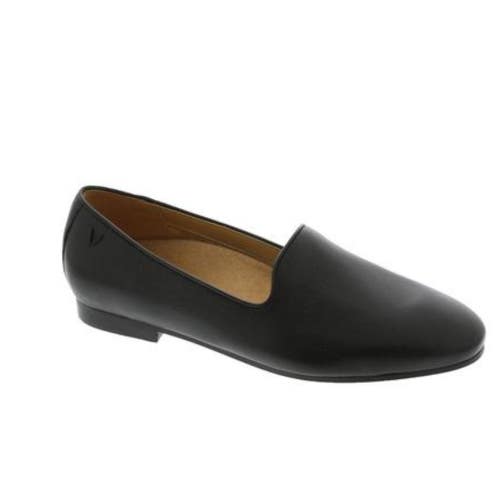Vionic Willa II Loafer Womens US 6.5 Black Leather Casual Slip On Shoes HAWK2184