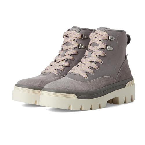 Keds Soho Combat Boots Womens US 8 Gray Suede Round Toe Lace Up Boots HAWK2171