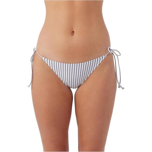 O'Neill Saltwater Essentials Maracas Bottom Women White Striped Swimwear JDM2398