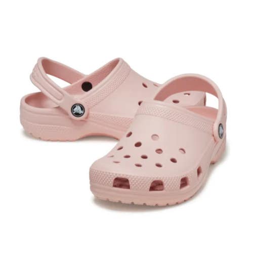 Crocs Classic 10001-6UR Clog Mens 9 Milk Pink Round Neck Slip On Shoes JAX1084