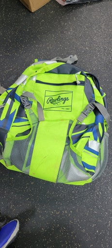 Used Rawlings BACKPACK BB/SB Player Backpack Green 11497-S000155358