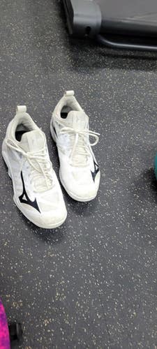 Used Mizuno VB Shoes Adult White Senior 9 11497-S000155354