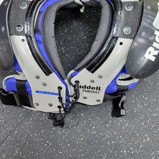 Used Riddell PURSUIT XS FB Shoulder Pads Grey XS 11497-S000155345