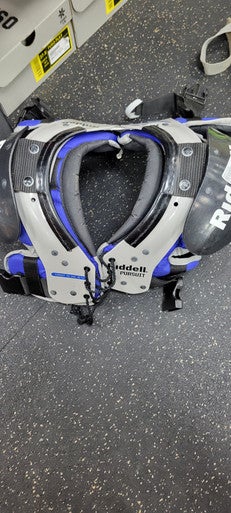 Used Riddell PURSUIT XS FB Shoulder Pads Grey XS 11497-S000155345