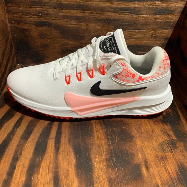 Nike Victory Pro 4 Golf Shoes Men Size 10 White Pink Bloom Scheffler IM3485-100 Nike Victory Pro 4 Golf Shoes 2025 White Pink Bloom  main image 2