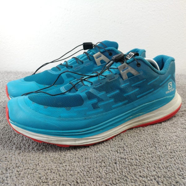 Salomon Ultra Glide Mens Size 10.5 Trail Running Shoes Hiking Blue Low Top