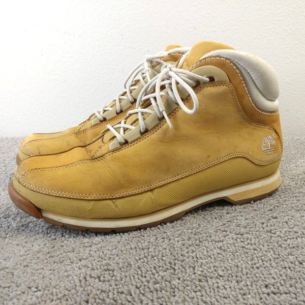 Timberland Euro Dub Mens Size 10.5 Ankle Boots Brown Nubuck Lace Up