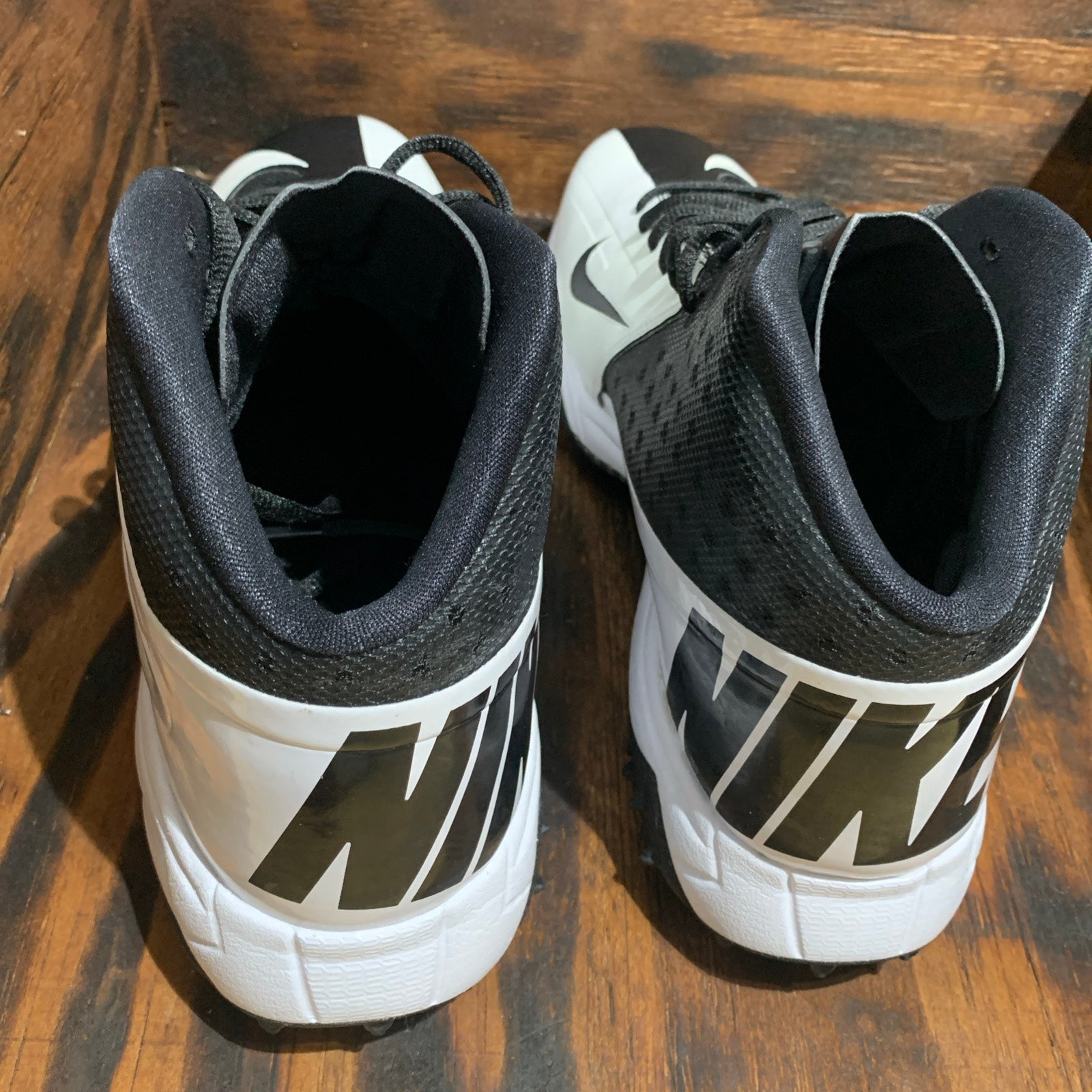New Nike Vapor Pro 3/4 Destroyer Football Shoes Black White 