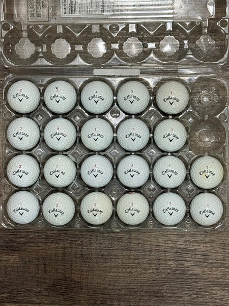 22 Callaway Chrome Soft X Golf Balls - 5A Mint and 4A Near-Mint Condition