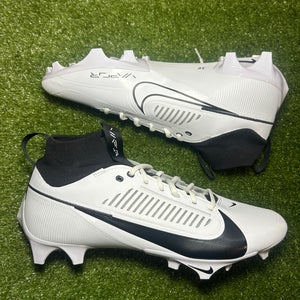 Size 13 Nike Vapor Edge Pro 360 2 Cleats Football Lacrosse White Black