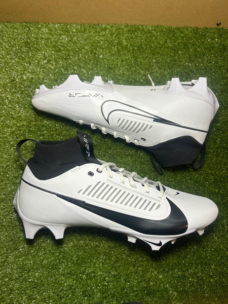 Size 12.5 Nike Vapor Edge Pro 360 2 Cleats Football Lacrosse White Black