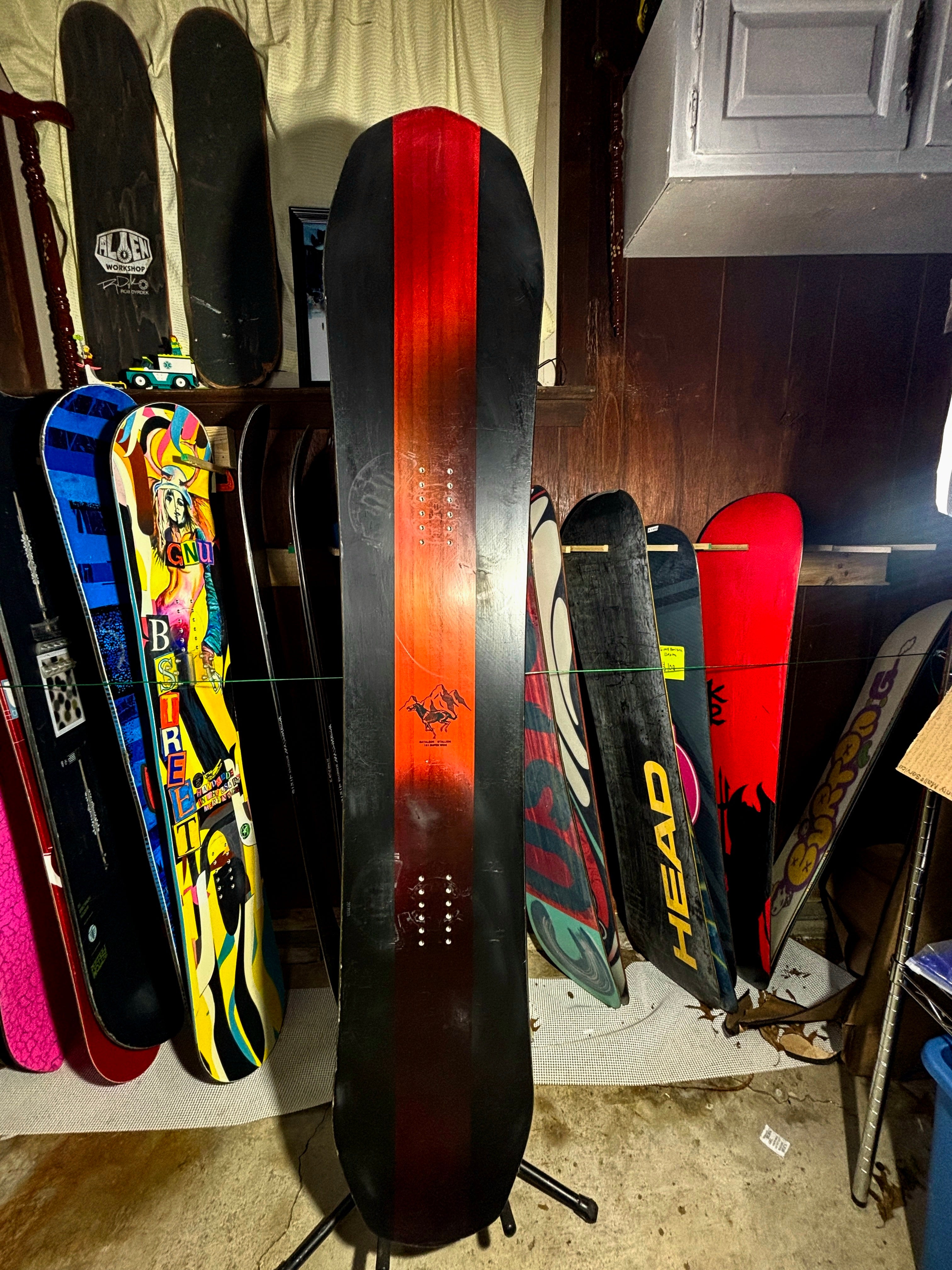 Used Burton Twin Hasta Lamuerte 161 Cm Men's Snowboard Combo
