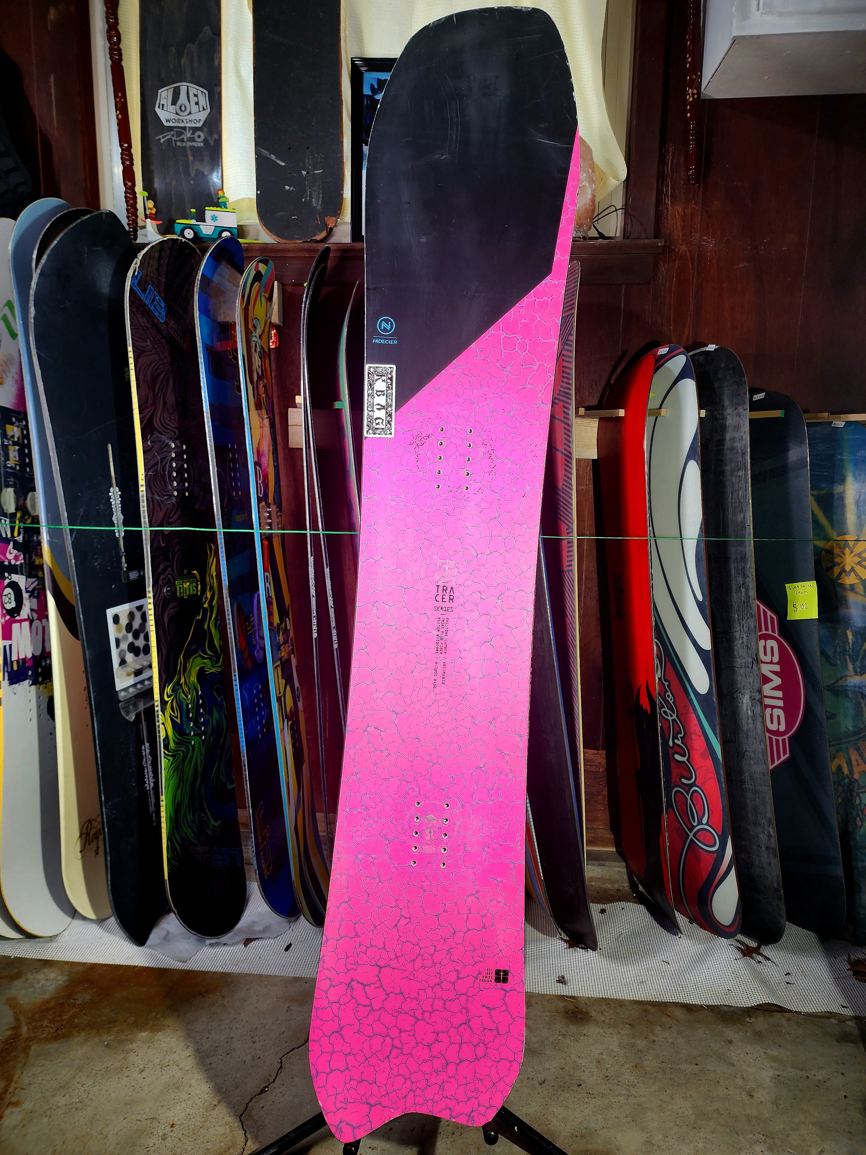 FLOW MERC SNOWBOARD SIZE 153 CM WITH RIDE LARGE BINDINGS