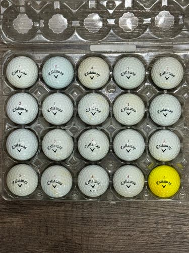20 Callaway Chrome Soft Golf Balls - 4A Good Condition