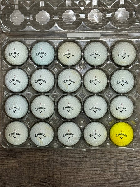 20 Callaway Chrome Soft Golf Balls - 4A Good Condition