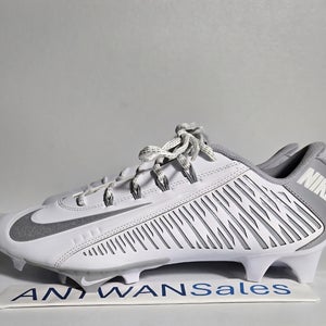Nike Vapor Edge 360 VC Footall Cleats Mens Size 11.5 White Silver DO6294-100