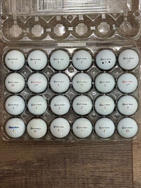 24 TaylorMade TP5x Golf Balls - 4A Near-Mint Condition