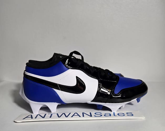 Nike Air Jordan 1 Low TD Football Cleats Royal/Black Men's Size 9 FJ6245-401